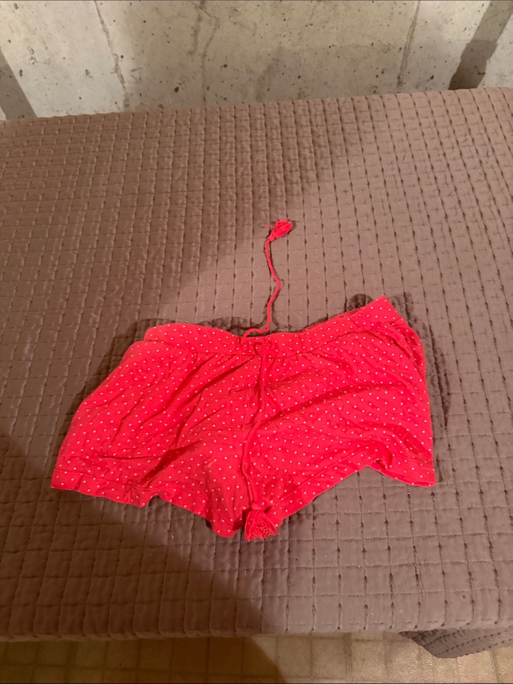 Red Polka Dot Sleep Shorts - Women's Cozy Lounge Shorts